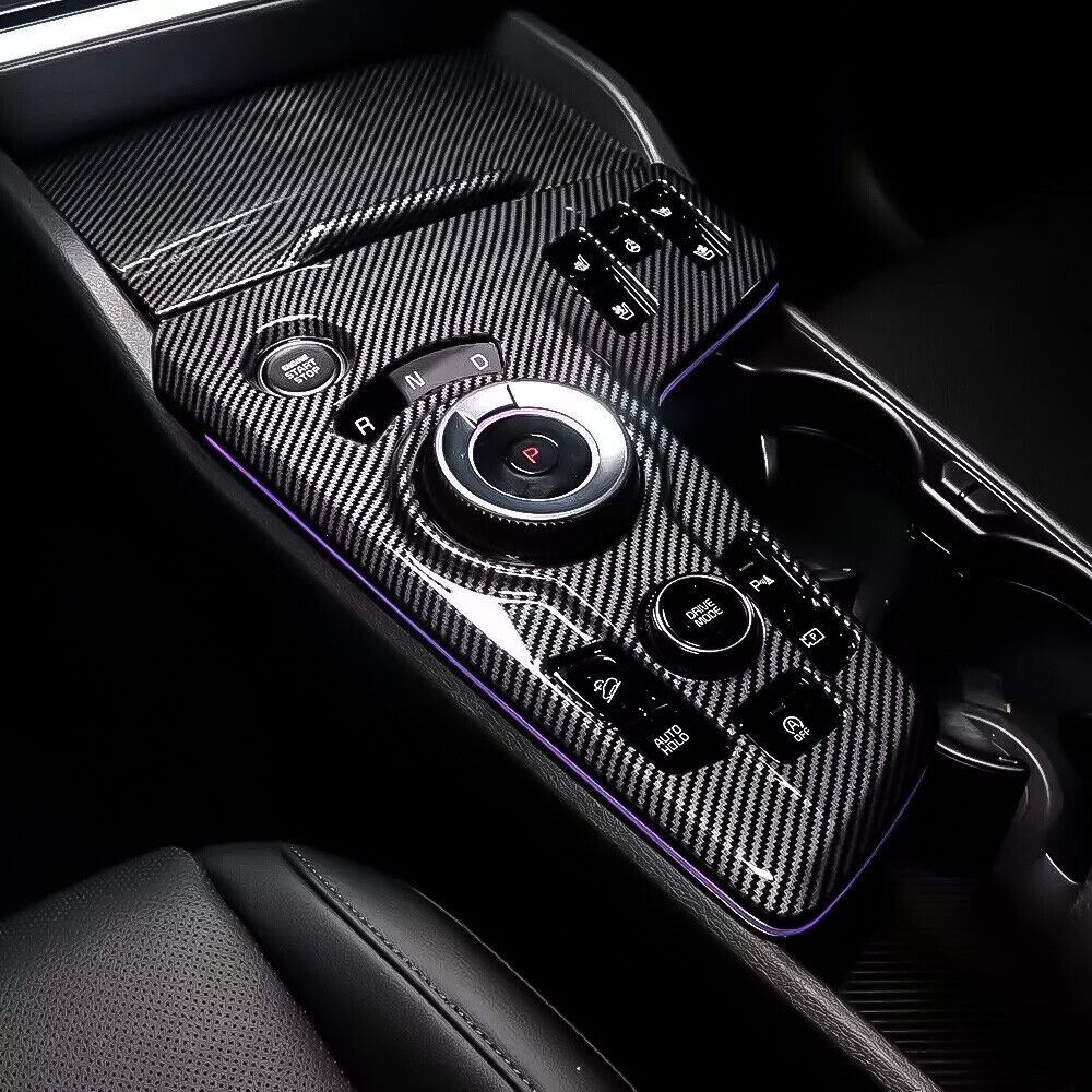 Carbon fiber console with ambient lighting